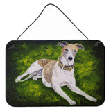 Caroline'S Treasures Isabella Greyhound Wall Or Door Hanging Prints Amb1045Ds812, 8H X 12W, Multicolor