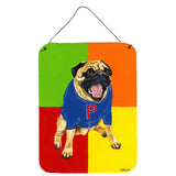 Caroline'S Treasures Go Team Varsity Pug Wall Or Door Hanging Prints Amb1068Ds1216, 16Hx12W, Multicolor