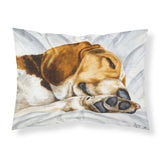 Caroline'S Treasures Beagle Bliss Printed, Polyester Envelope Closure Pillowcase, Standard, Multicolor