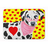 Caroline'S Treasures Hearts And Dalmatian Floor Mat, 19 X 27, Multicolor