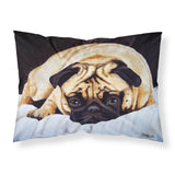 Caroline'S Treasures Fred The Pug Fabric Standard Pillowcase Amb1194Pillowcase, Multicolor