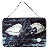 Caroline'S Treasures Black Flying Horse Wall Or Door Hanging Prints Amb1222Ds812, 8H X 12W, Multicolor