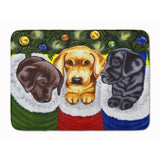 Caroline'S Treasures Christmas Stocking Surprise Labrador Floor Mat, 19 X 27, Multicolor