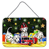 Caroline'S Treasures Christmas Favorite Gift Dalmatian Wall Or Door Hanging Prints Amb1316Ds812, 8H X 12W, Multicolor,