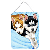 Caroline'S Treasures Snow Angels Siberian Husky Wall Or Door Hanging Prints Amb1327Ds1216, 16Hx12W, Multicolor