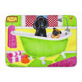 Caroline'S Treasures Tub For Two With Poodle And Pug Floor Mat, 19 X 27, Multicolor
