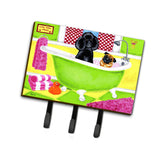 Caroline'S Treasures Amb1335Th68 Tub For Two With Poodle And Pug Leash Or Key Holder, Large, Multicolor