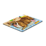 Caroline'S Treasures Beach Bum Staffie Mouse Pad, Hot Pad Or Trivet, Multicolor (Amb1338Mp)