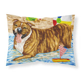 Caroline'S Treasures Beach Bum Staffie Fabric Standard Pillowcase Amb1338Pillowcase, Multicolor