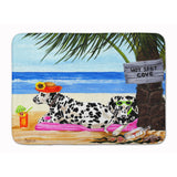 Caroline'S Treasures Hot Spot Cove Beach Dalmatian Floor Mat, 19 X 27, Multicolor