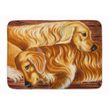 Caroline'S Treasures Zeus And Chloie The Golden Retrievers Floor Mat, 19 X 27, Multicolor
