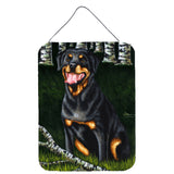 Caroline'S Treasures Backwoods Companion Rottweiler Wall Or Door Hanging Prints Amb1388Ds1216, 16Hx12W, Multicolor