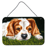 Caroline'S Treasures Cavalier Spaniel In The Grass Wall Or Door Hanging Prints Amb1395Ds812, 8H X 12W, Multicolor