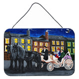 Caroline'S Treasures City Carriage Ride Horse Wall Or Door Hanging Prints Amb1409Ds812, 8H X 12W, Multicolor