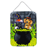 Caroline'S Treasures Brewing Up Trouble Halloween Dachshund Wall Or Door Hanging Prints Amb1434Ds1216, 16Hx12W, Multicolor
