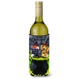 Caroline'S Treasures Brewing Up Trouble Halloween Dachshund Wine Bottle Koozie Hugger, 750Ml, Multicolor