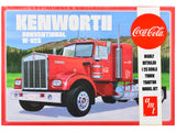 Skill 3 Model Kit Kenworth Conventional W925 Tractor Truck CocaCola 1/25 Scale Model by AMT