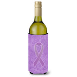 Lavender Ribbon For All Cancer Awareness Wine Bottle Beverage Insulator Hugger An1200Literk