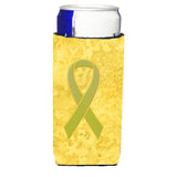 Yellow Ribbon For Sarcoma, Bone Or Bladder Cancer Awareness Ultra Beverage Insulators For Slim Cans An1203Muk