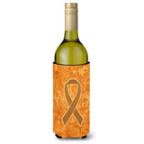 Orange Ribbon For Leukemia Awareness Wine Bottle Beverage Insulator Hugger An1204Literk