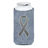 Grey Ribbon For Brain Cancer Awareness Tall Boy Beverage Insulator Hugger An1211Tbc