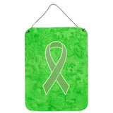 Caroline'S Treasures Lime Green Ribbon For Lymphoma Cancer Awareness Wall Or Door Hanging Prints, 16 X 12