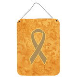Caroline'S Treasures Peach Ribbon For Uterine Cancer Awareness Wall Or Door Hanging Prints, 16 X 12