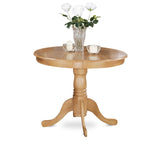 Anav5-Oak-C 5 Pc Dinette Table Set - Kitchen Dinette Table And 4 Kitchen Chairs