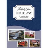 Faithfully Yours 166952 Birthday cardBoxed covered Bridges Box of 12