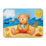 Caroline'S Treasures Teddy Bear On The Beach Floor Mat, 19 X 27, Multicolor