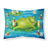 Caroline'S Treasures Frog Drinking Beer Fabric Standard Pillowcase Aph0093Pillowcase, Multicolor