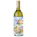 Caroline'S Treasures Aph0229Literk Noah'S Ark Wine Bottle Koozie Hugger, 750Ml, Multicolor