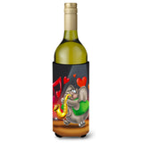 Caroline'S Treasures Aph0250Literk Elephant Playing The Saxophone Wine Bottle Koozie Hugger, 750Ml, Multicolor