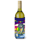 Caroline'S Treasures Aph0417Literk Dolphins Performing For The Crowds Wine Bottle Koozie Hugger, 750Ml, Multicolor
