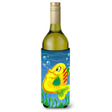 Caroline'S Treasures Aph0527Literk Yellow Fish Wine Bottle Koozie Hugger, 750Ml, Multicolor