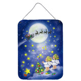 Caroline'S Treasures Angels Watching Santa Claus Wall Or Door Hanging Prints Aph0690Ds1216, 16Hx12W, Multicolor