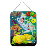 Caroline'S Treasures Witch Party With The Ghosts Halloween Wall Or Door Hanging Prints Aph0932Ds1216, 16Hx12W, Multicolor