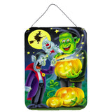 Caroline'S Treasures Halloween With Dracula And Frankenstein Wall Or Door Hanging Prints Aph0935Ds1216, 16Hx12W, Multicolor