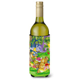 Caroline'S Treasures Aph0976Literk Picnic Time Animals Wine Bottle Koozie Hugger, 750Ml, Multicolor