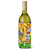 Caroline'S Treasures Aph0977Literk Animals Under The Coconut Tree Wine Bottle Koozie Hugger, 750Ml, Multicolor