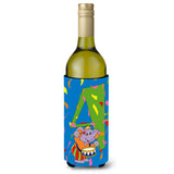 Caroline'S Treasures Aph2162Literk Happy 4Th Birthday Age 4 Wine Bottle Koozie Hugger, 750Ml, Multicolor