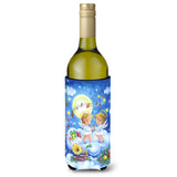 Caroline'S Treasures Angels Making Music Together Wine Bottle Koozie Hugger, 750Ml, Multicolor