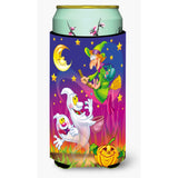 Caroline'S Treasures Witch And Ghosts Halloween Tall Boy Koozie Hugger, Multicolor