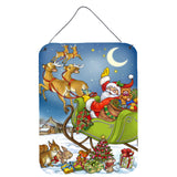 Caroline'S Treasures Christmas Santa Taking Off Wall Or Door Hanging Prints Aph4570Ds1216, 16Hx12W, Multicolor