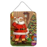 Caroline'S Treasures Christmas Santa By The Tree Wall Or Door Hanging Prints Aph4691Ds1216, 16Hx12W, Multicolor
