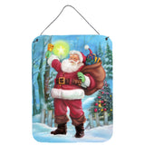 Caroline'S Treasures Christmas Santa Rining The Bell Wall Or Door Hanging Prints Aph5001Ds1216, 16Hx12W, Multicolor
