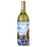 Caroline'S Treasures The Shepherds And Angels Appeared Wine Bottle Koozie Hugger, 750Ml, Multicolor
