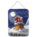 Caroline'S Treasures Christmas Santa Claus In The Chimney Wall Or Door Hanging Prints Aph5479Ds1216, 16Hx12W, Multicolor