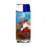 Caroline'S Treasures Christmas Santa Claus Good Night Michelob Ultra Koozies For Slim Cans, Multicolor