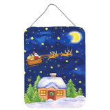 Caroline'S Treasures Christmas Santa Claus Across The Sky Wall Or Door Hanging Prints Aph5898Ds1216, 16Hx12W, Multicolor